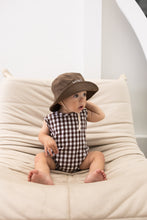 Load image into Gallery viewer, Cocoa Gingham Playsuit