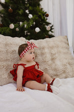 Load image into Gallery viewer, Red Gingham Topknot - PRE ORDER - Est. Dispatch End of September