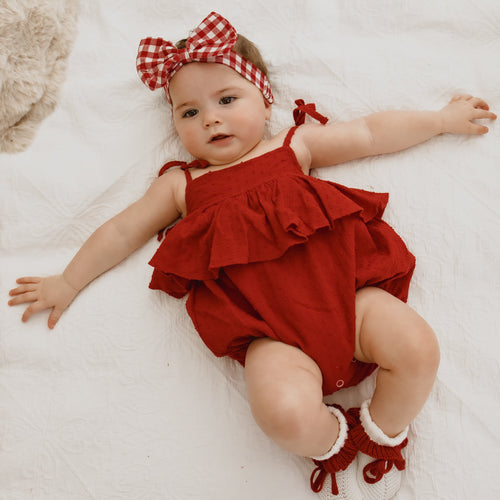Scarlett Dobby Tie Romper