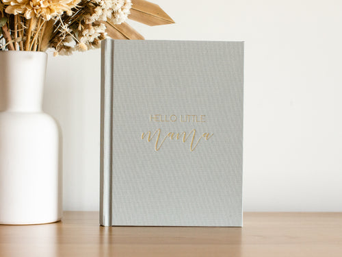 ALMOST PERFECT - Hello Little Mama - Pregnancy Journal - Seafoam Blue