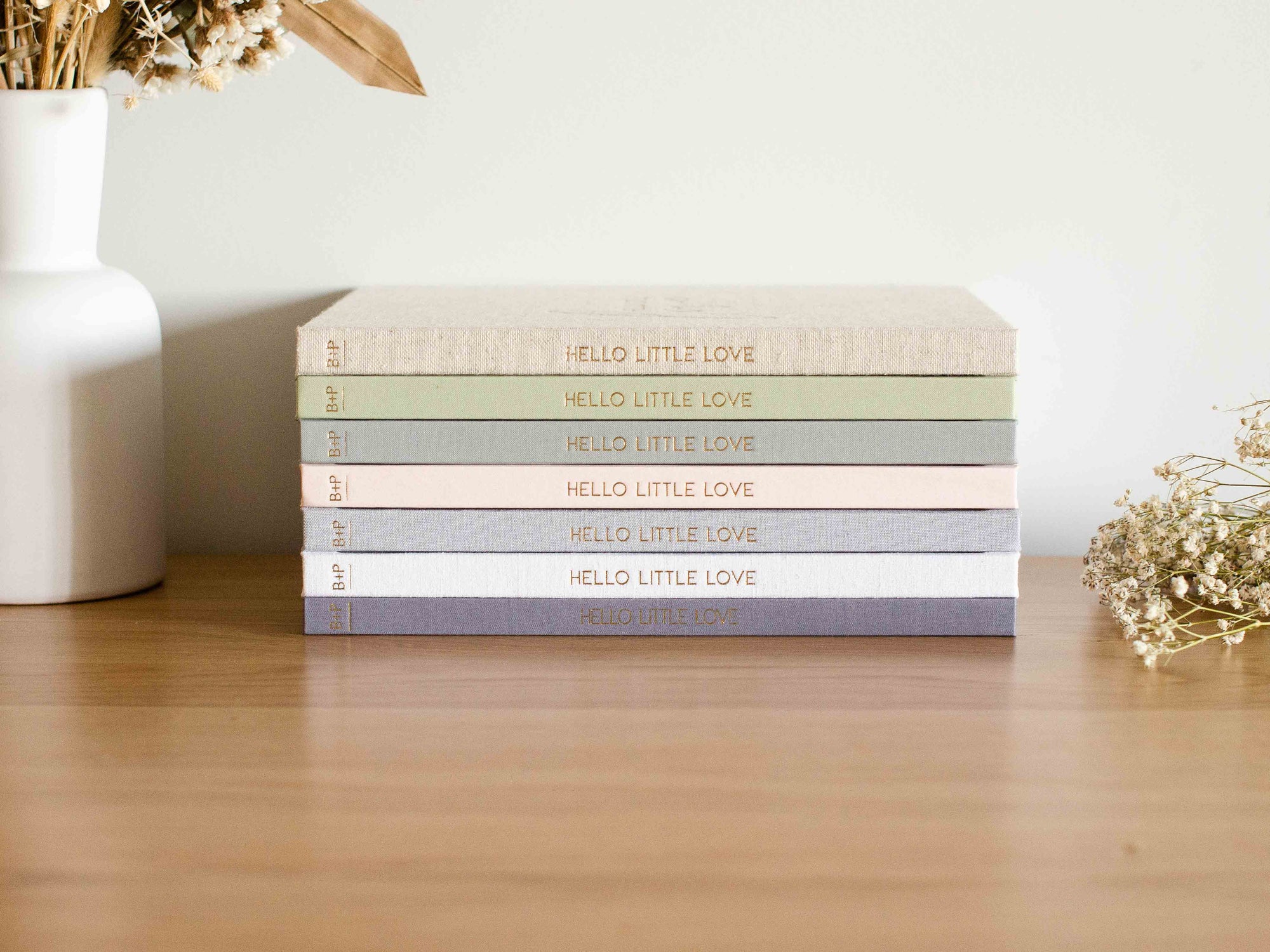 Hello Little Love - Baby Memory Book - Lux Grey