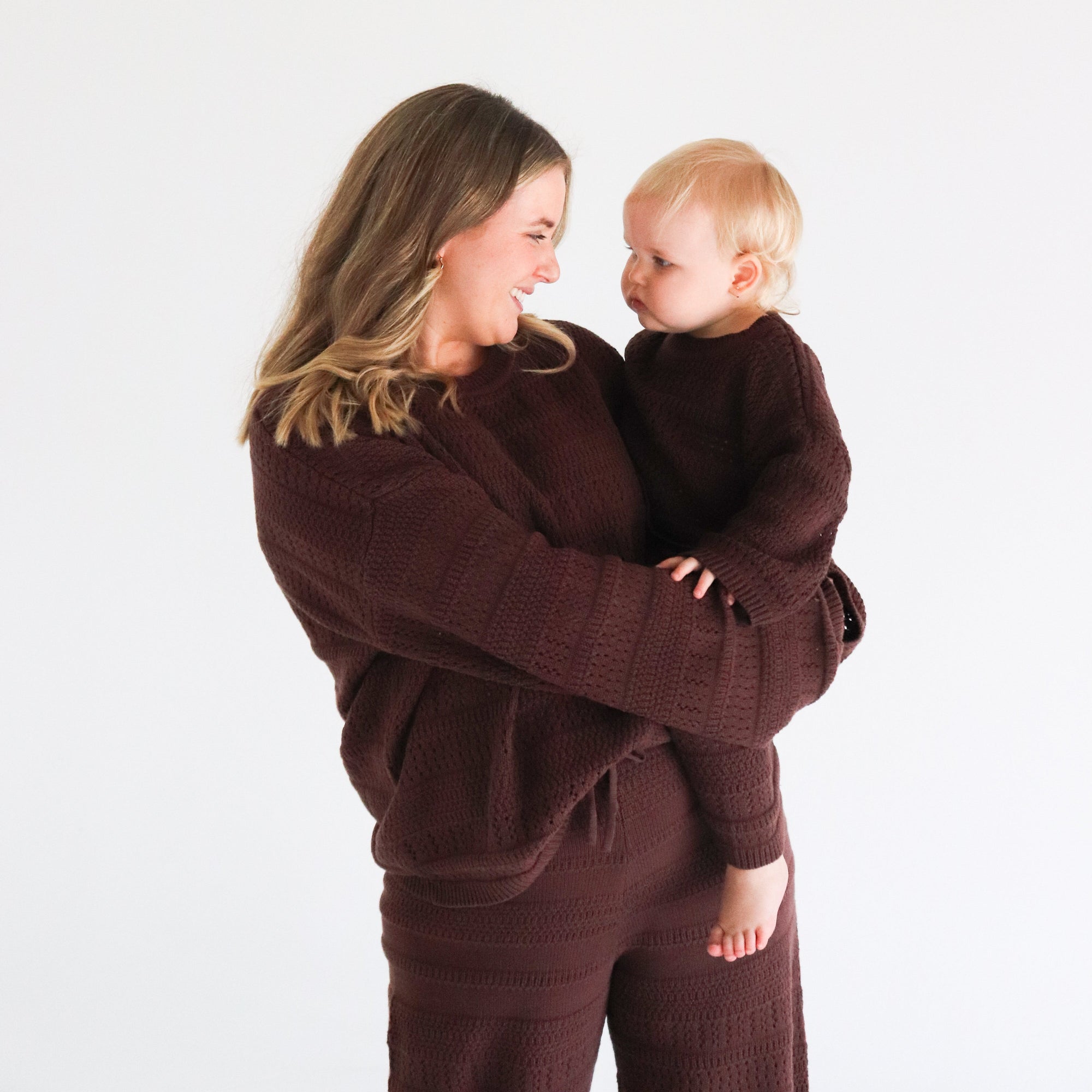 Ladies Knit Top &amp; Pants Bundle - Espresso