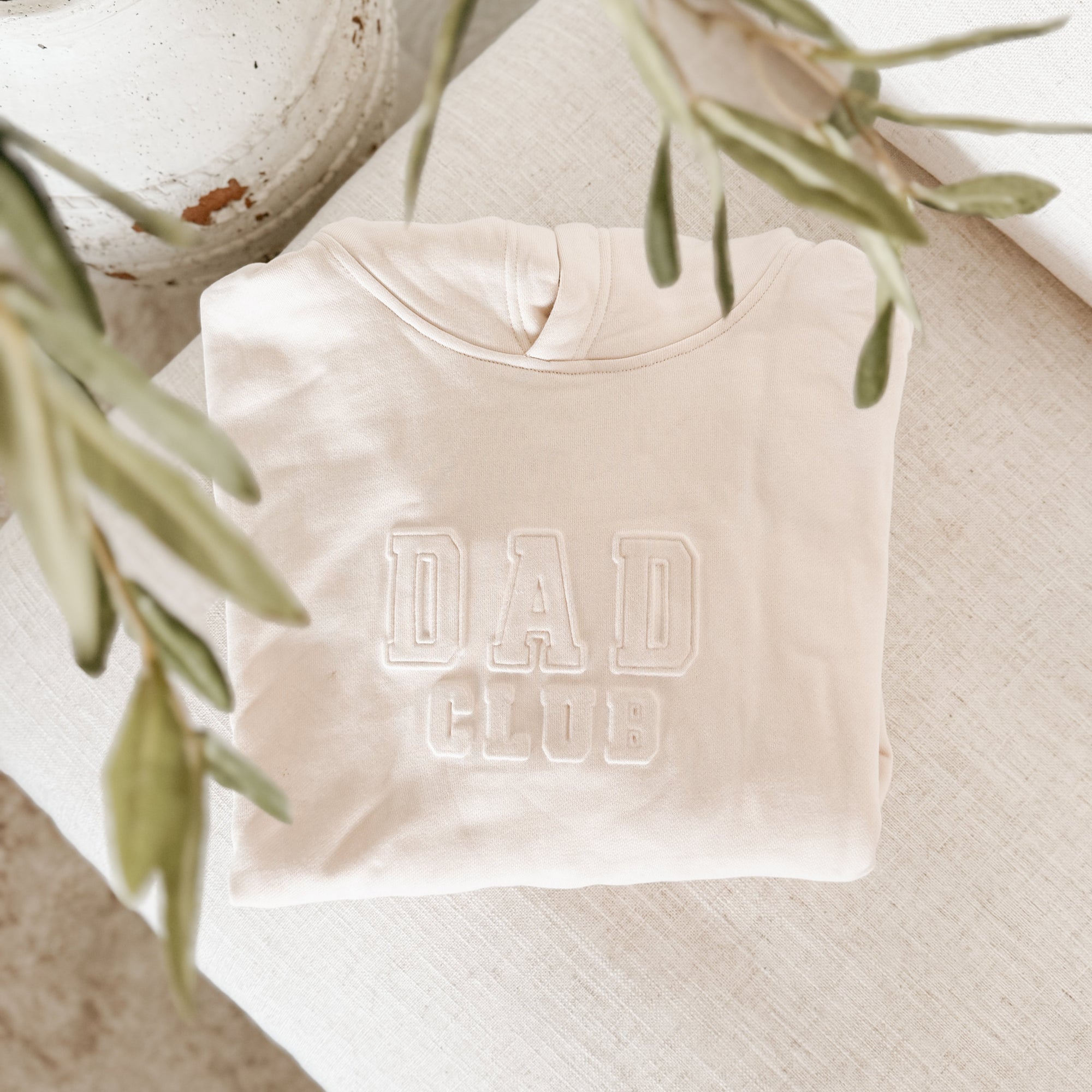 SALE Men's 'Dad Club' Hoodie - Cream