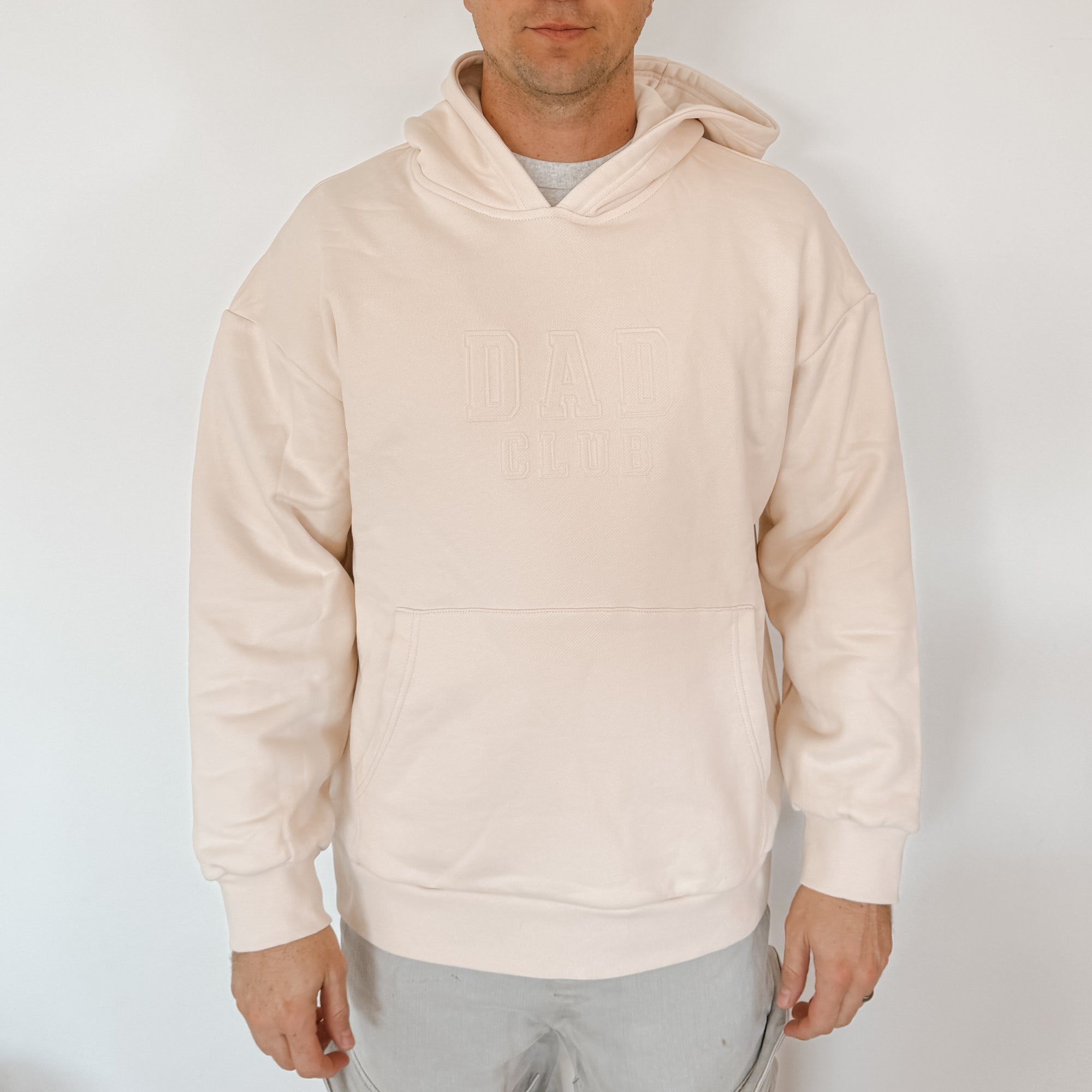 SALE Men's 'Dad Club' Hoodie - Cream