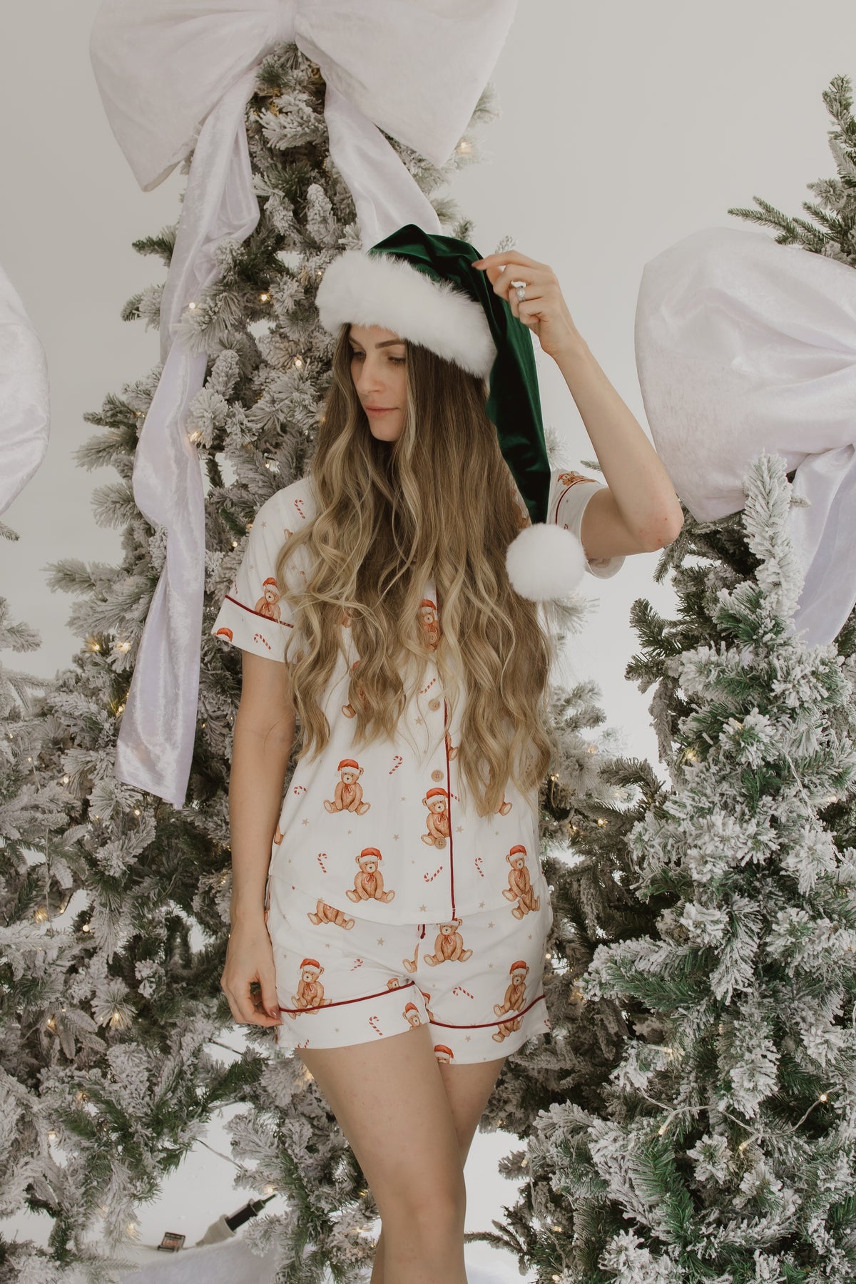 Velvet Santa Hat - Emerald - PRE ORDER - Est. Dispatch Early October