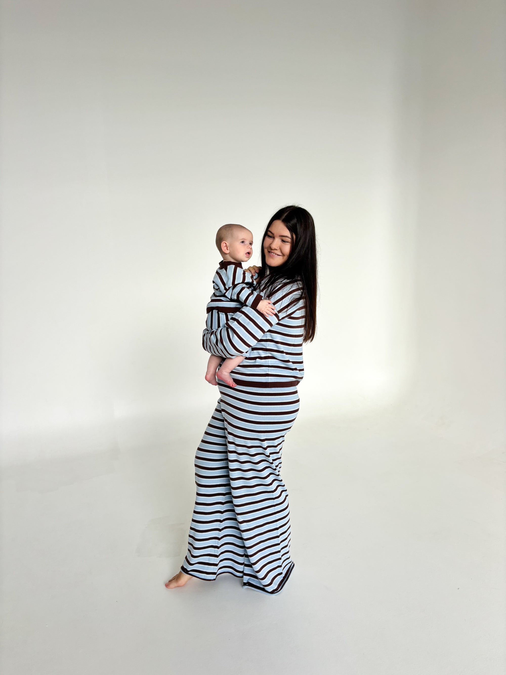 Kids Mocha Blue Lounge Sweater