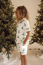 Load image into Gallery viewer, Kids Christmas PJs - Short Sleeve - Forest Nights