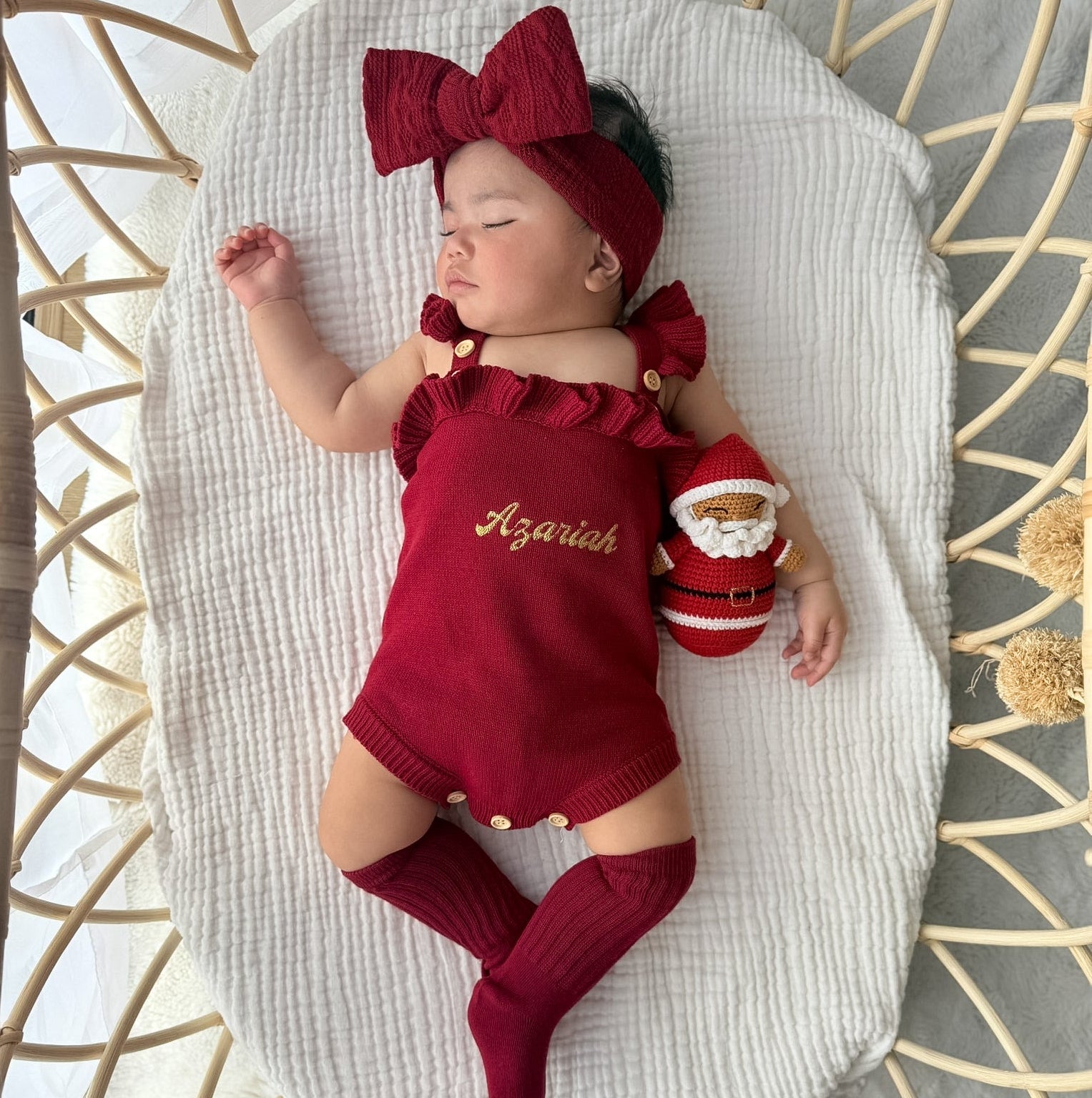 Singlet Frill Knit Romper