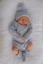 Load image into Gallery viewer, Long Sleeve Knit Romper - Powder Blue