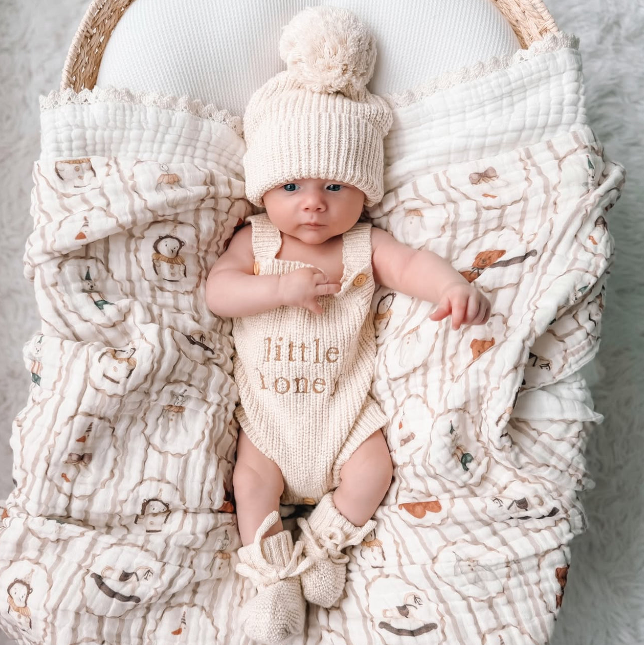 Heritage Muslin Blanket - Vintage Playroom