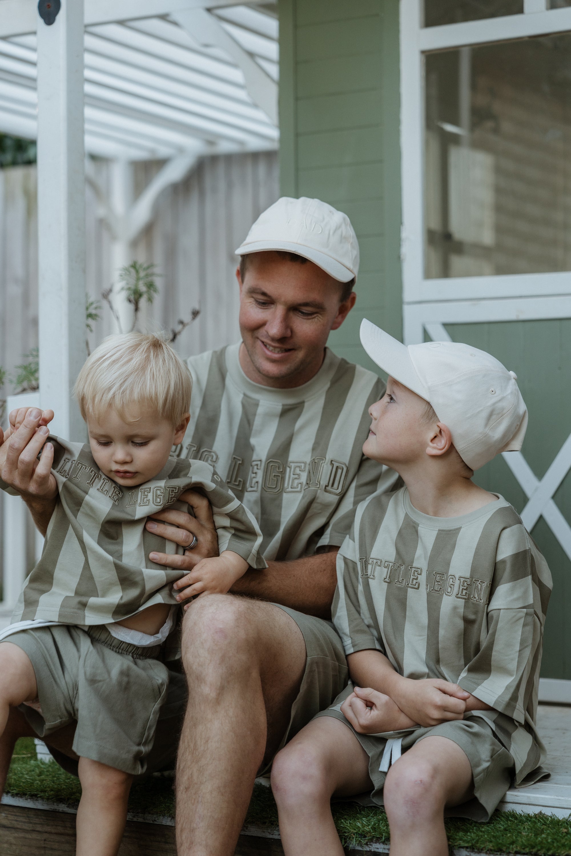 Kids Drawstring Shorts - Olive