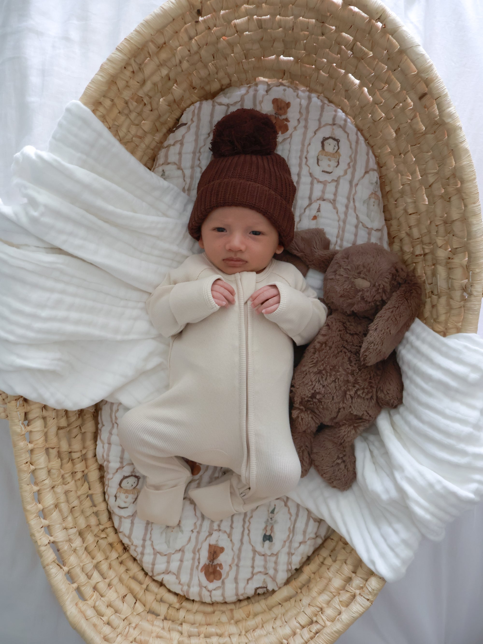 Cotton Growsuit - Vanilla Bean