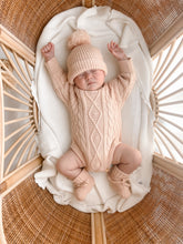 Load image into Gallery viewer, Long Sleeve Cable Knit Romper