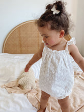 Load image into Gallery viewer, Daisy Broderie Romper