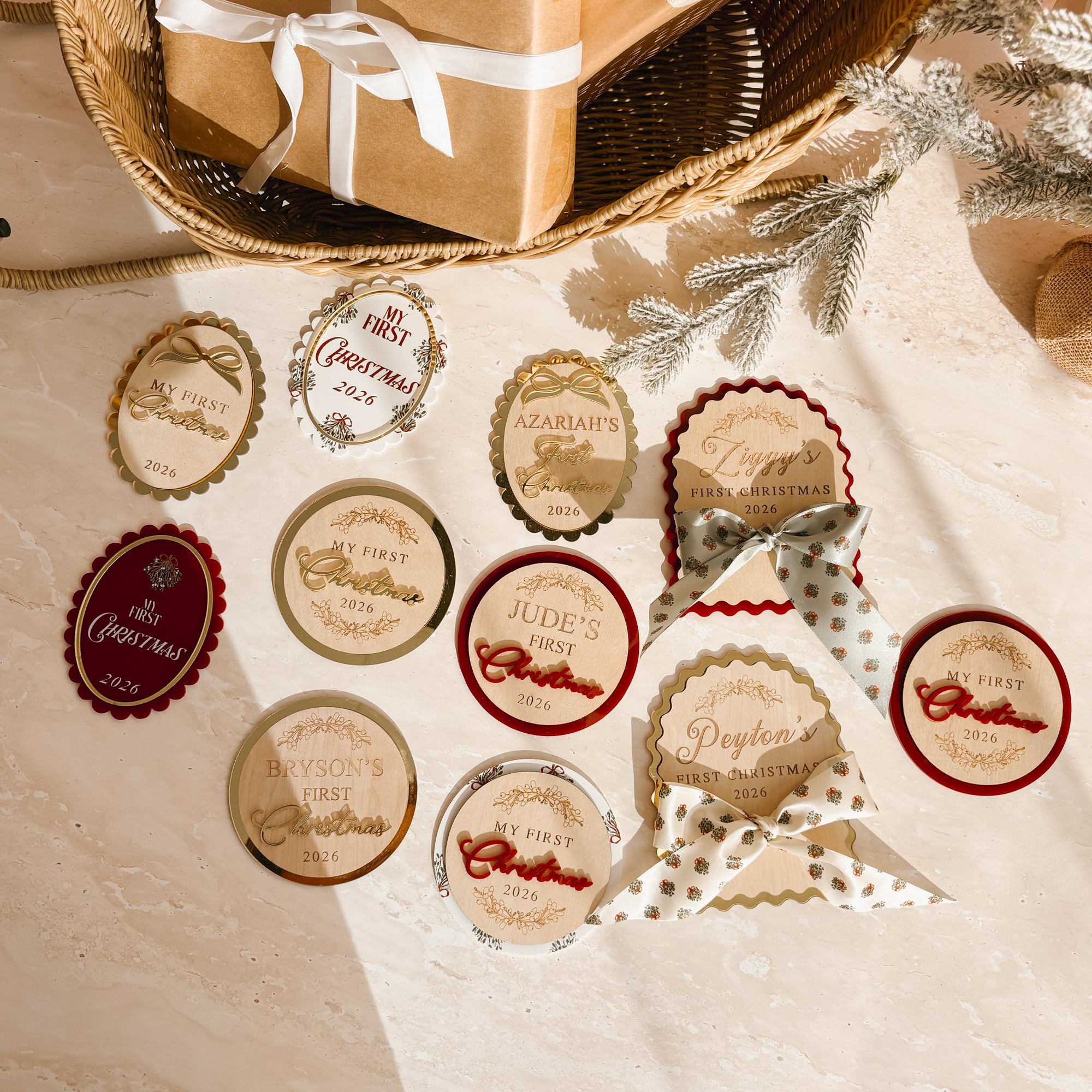 ‘My First Christmas 2026’ Scallop Plaque