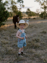 Load image into Gallery viewer, Hold Your Horses Denim Shortalls