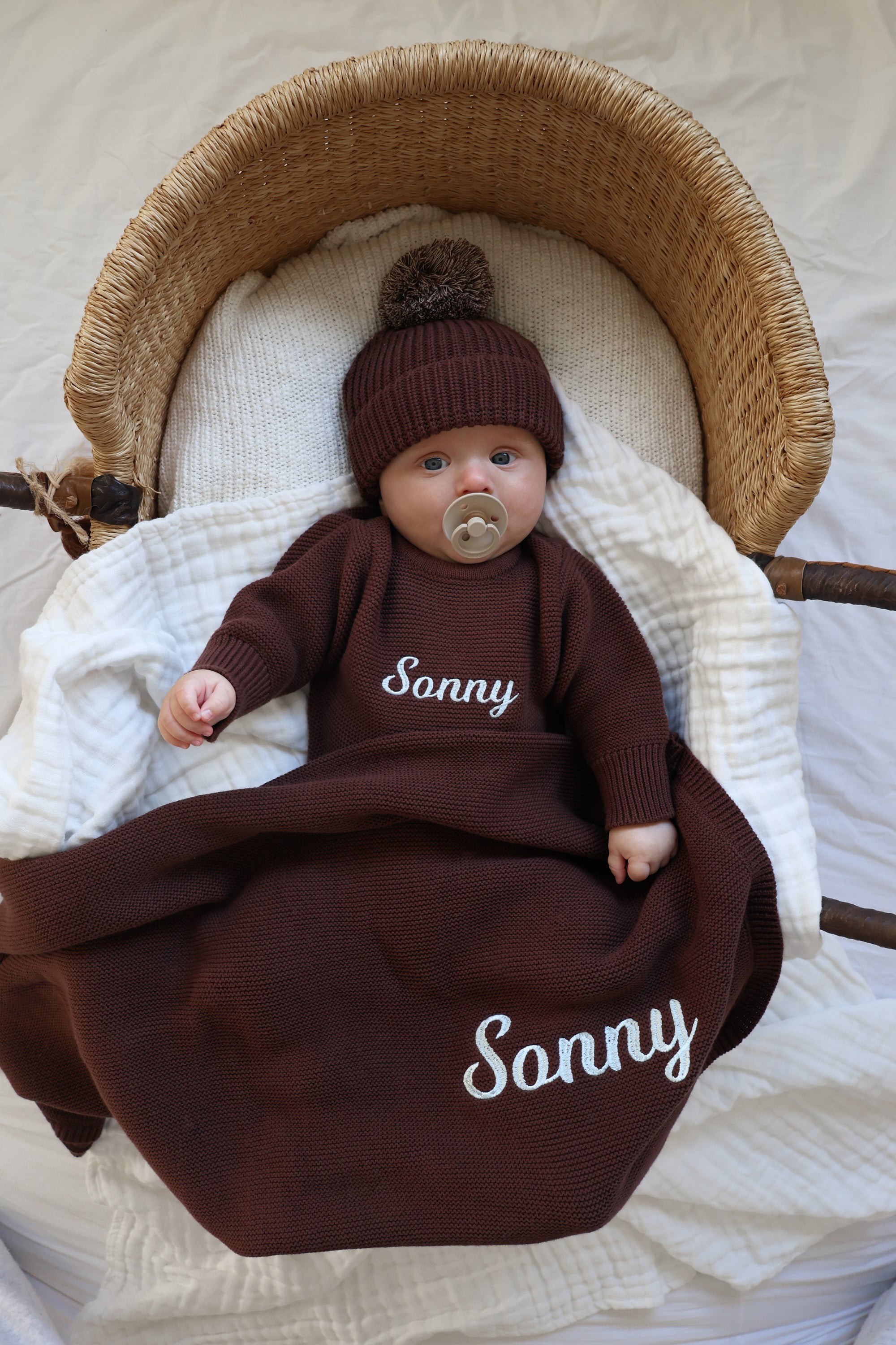 Long Sleeve Knit Romper - Espresso