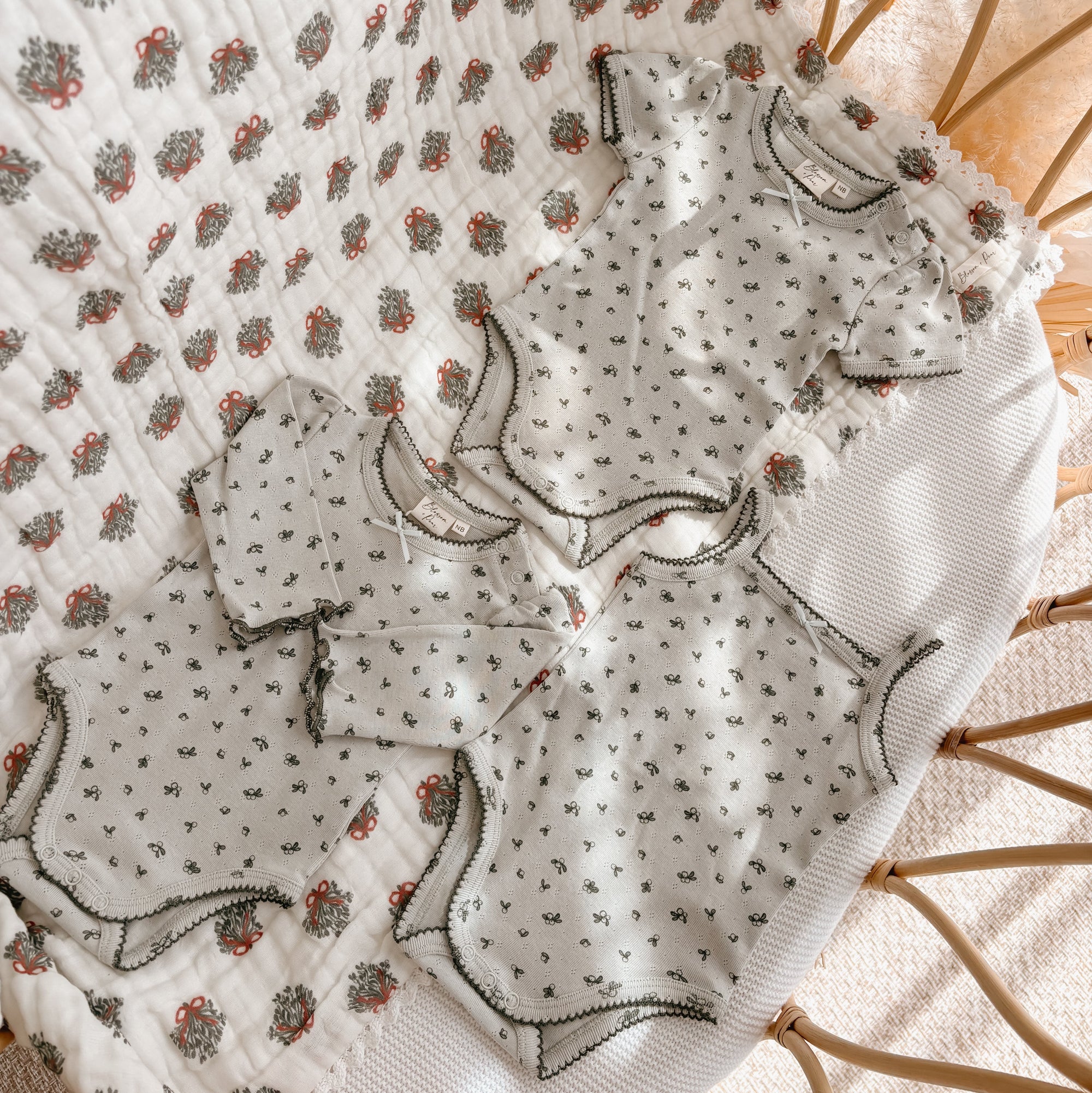 Pointelle Long Sleeve Romper