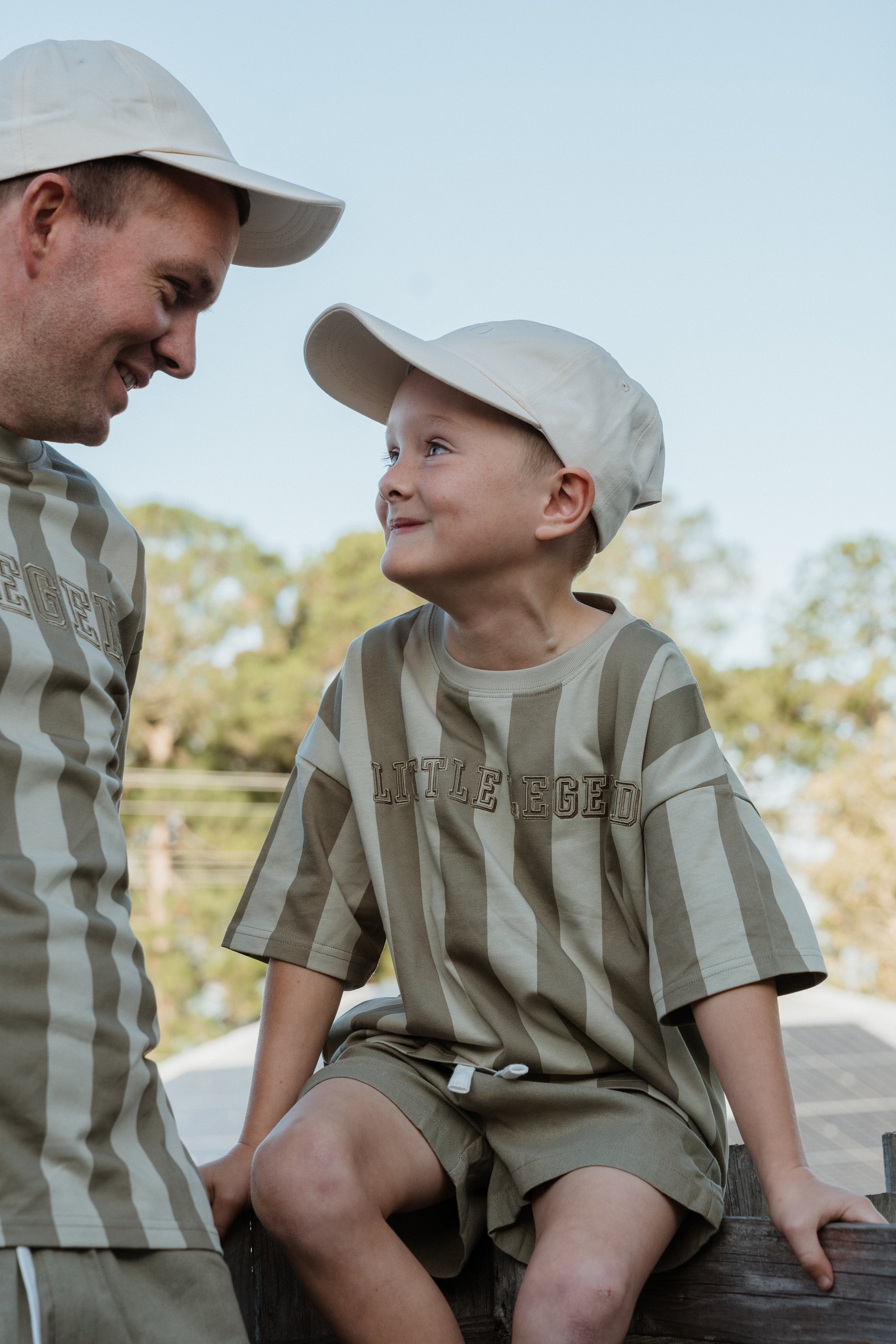 Kids Drawstring Shorts - Olive