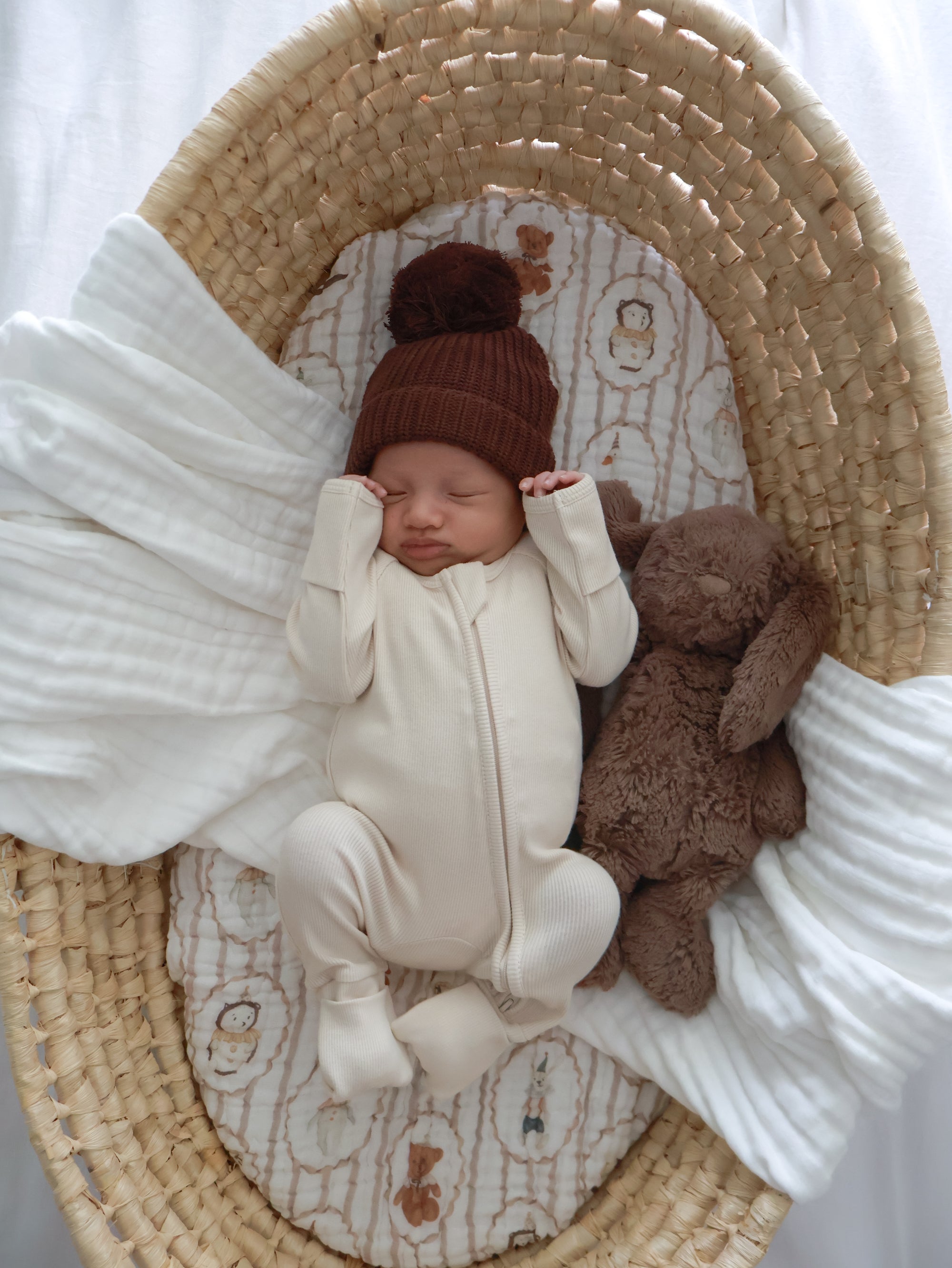 Cotton Growsuit - Vanilla Bean