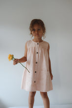 Load image into Gallery viewer, Pinafore Dress - Pink Daisy