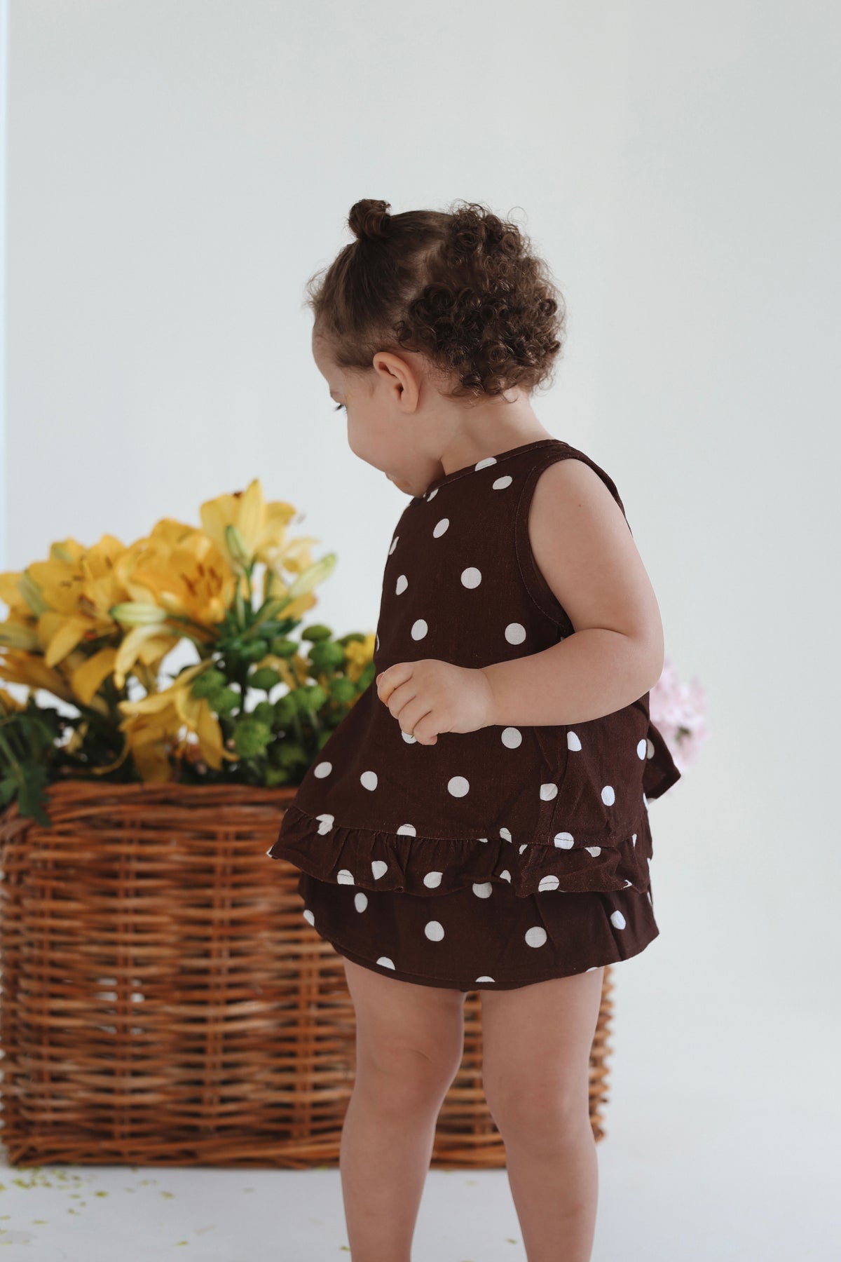 The Polka Frill Top