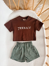 Load image into Gallery viewer, Kids Forest Checker Shorts