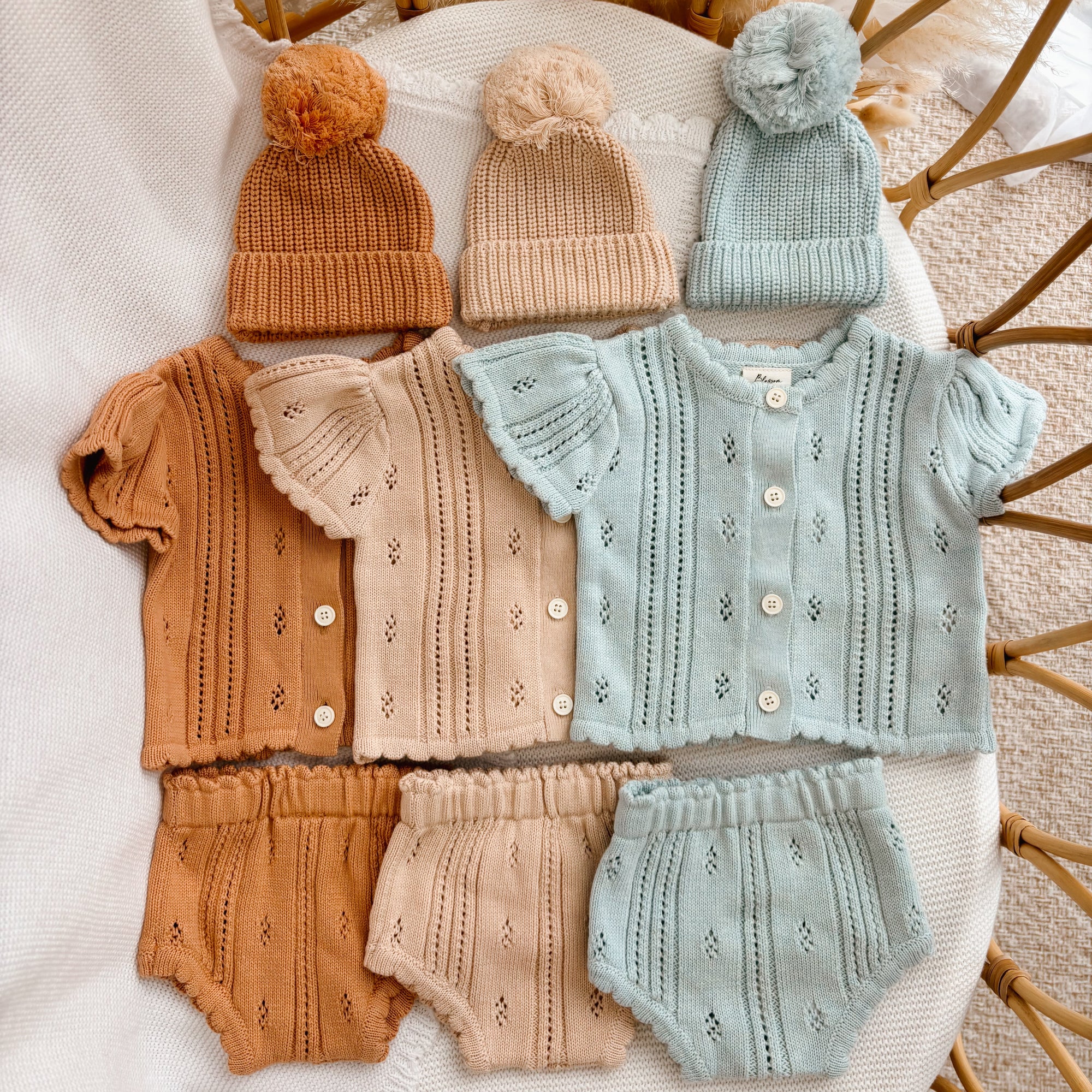Margot Button Up Shortie Set in Pumpkin