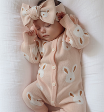 Load image into Gallery viewer, Clover (Blush) Knit Romper