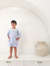 Load image into Gallery viewer, Kids Stripe Terry Set - Sky