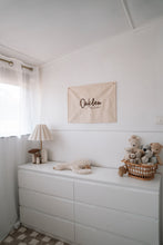 Load image into Gallery viewer, Custom Canvas Name Banner - Embroidered Text