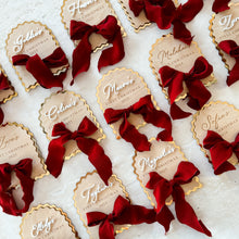 Load image into Gallery viewer, &#39;First Christmas 2025&#39; Personalised Arch Bow Plaque