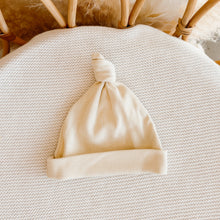 Load image into Gallery viewer, Knotted Cotton Beanie - Butter Yellow