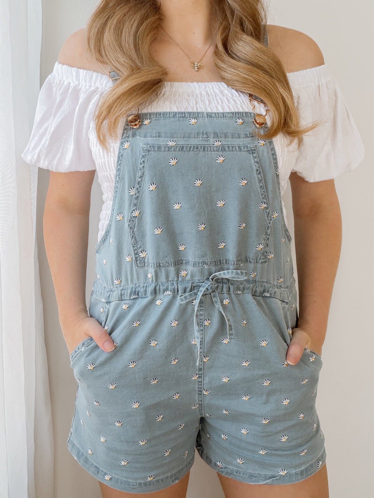 Ladies Daisy Denim Shortalls