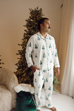 Load image into Gallery viewer, Men's Christmas PJs - Long Sleeve - Forest Nights