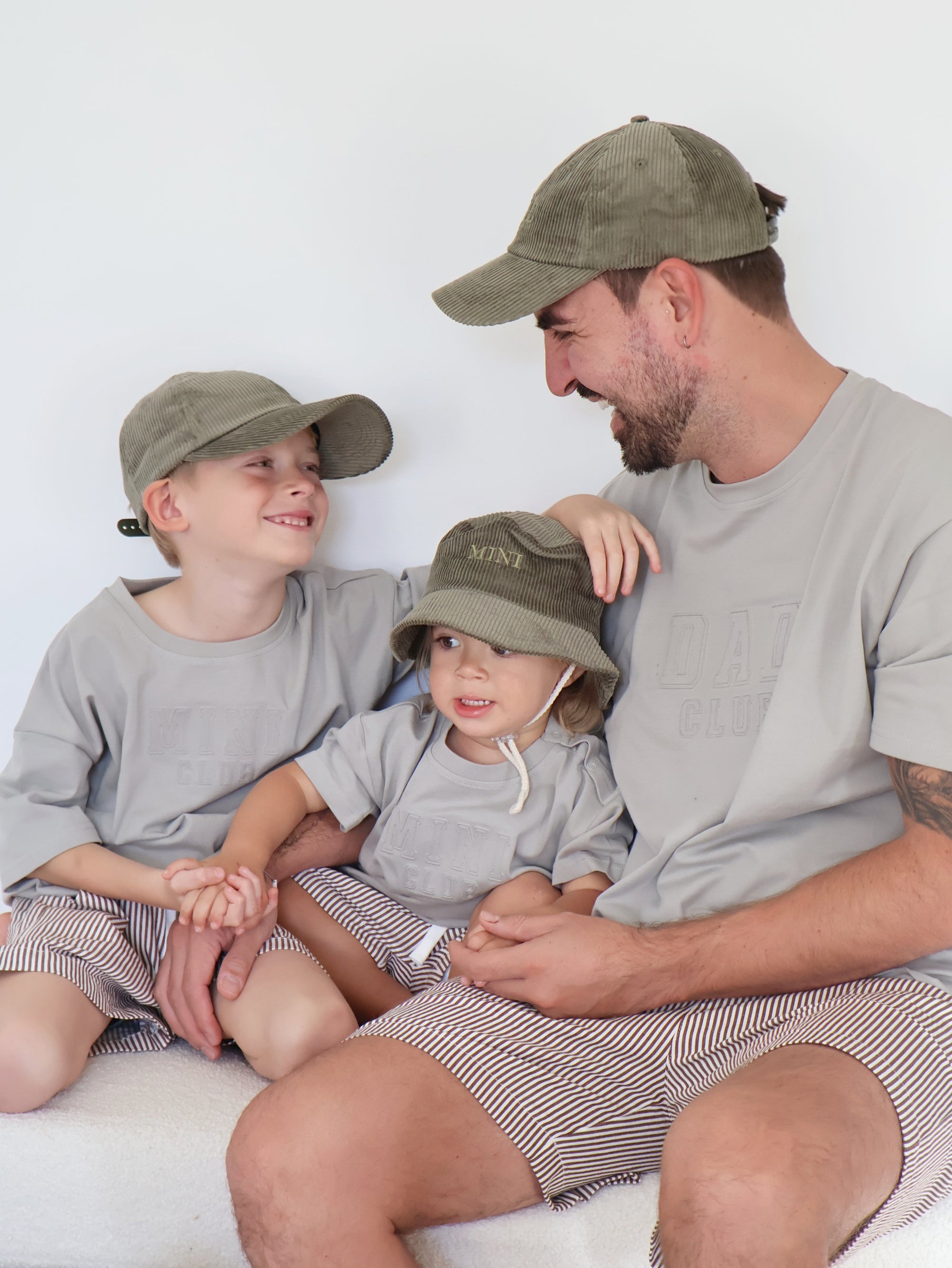 Men’s Drawstring Shorts - Brown Stripe