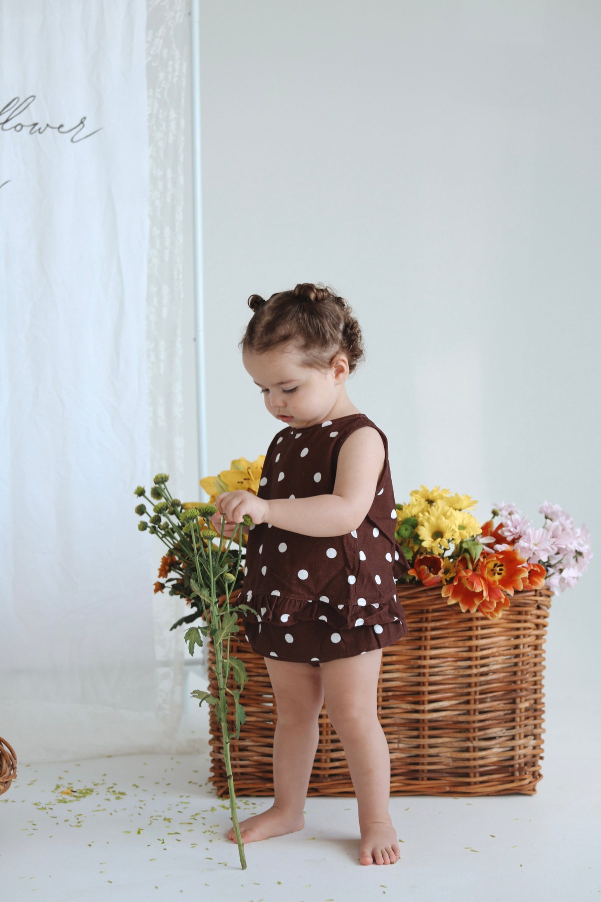 The Polka Frill Top