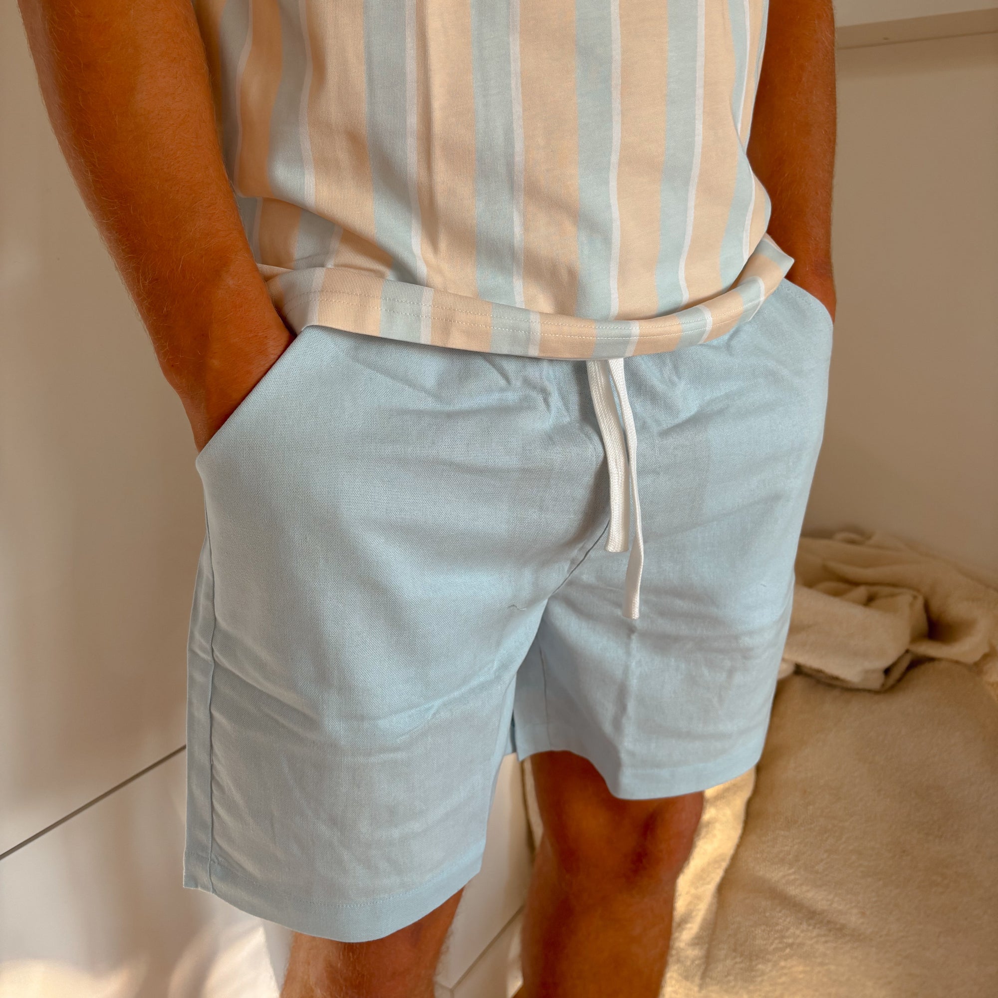 Men’s Drawstring Shorts - Mist