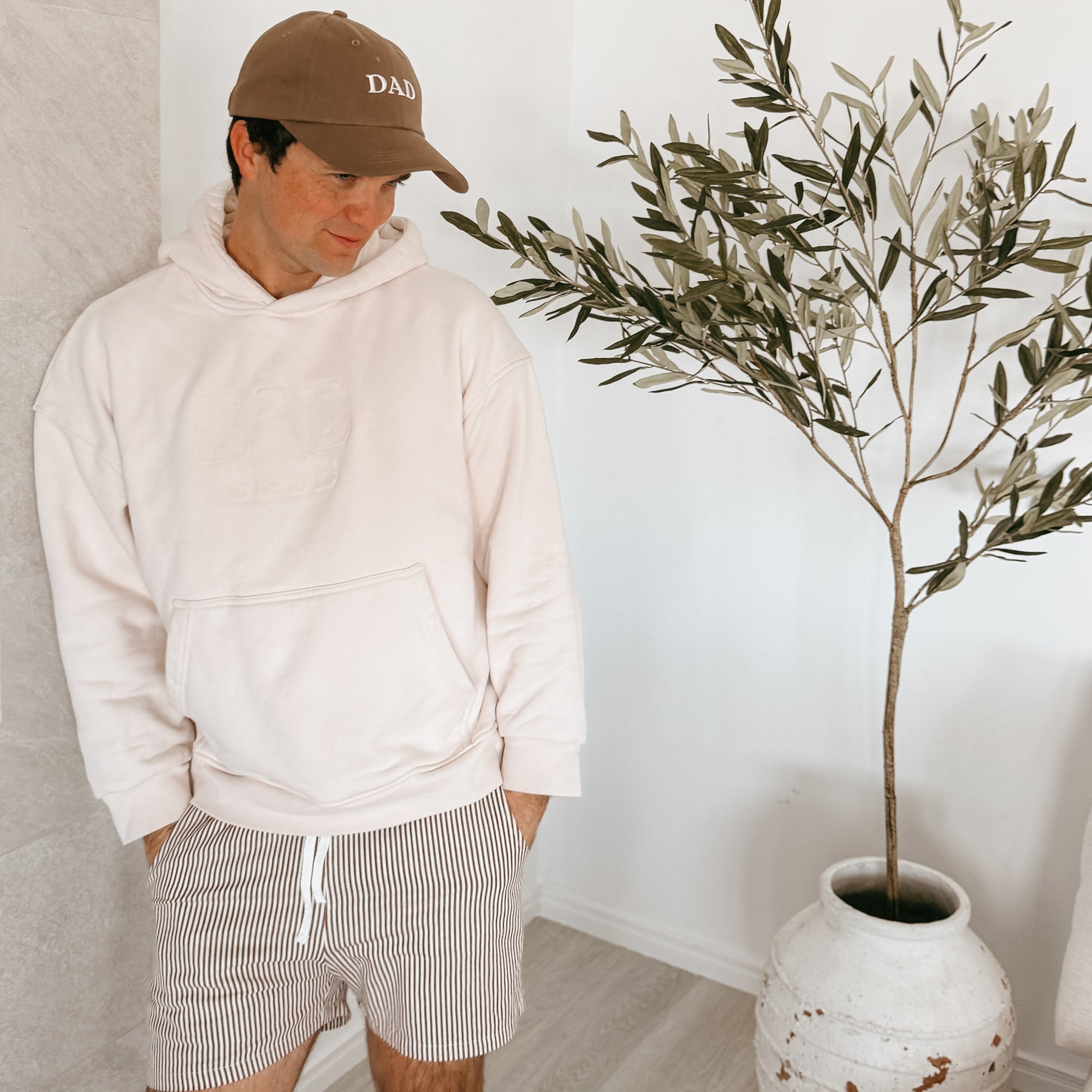 SALE Men's 'Dad Club' Hoodie - Cream