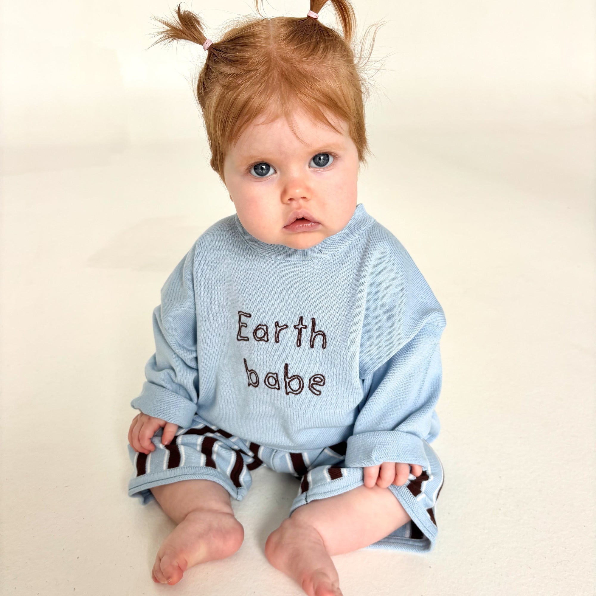 Kids 'Earth Babe' Lounge Sweater - Mocha Blue