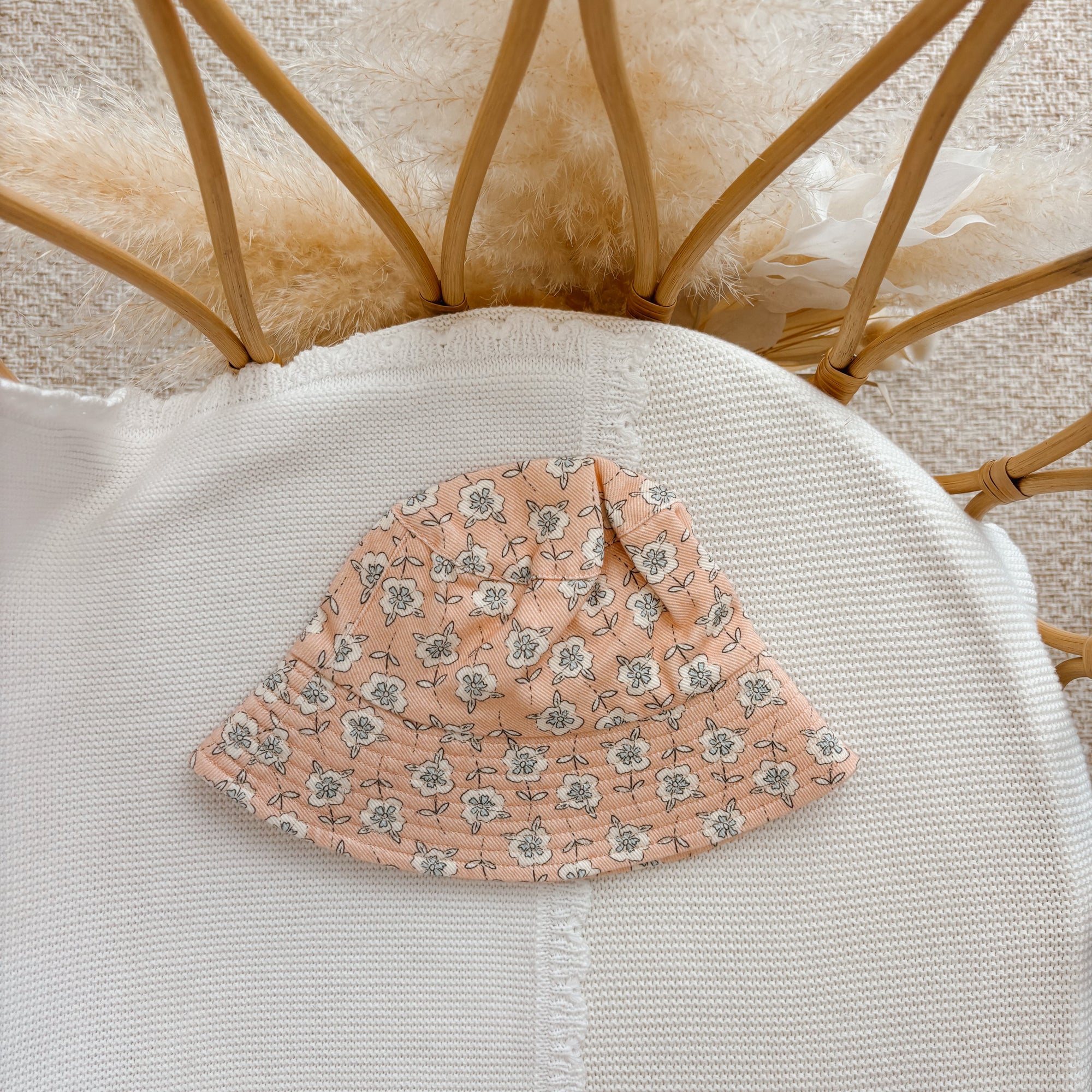 'Wildflower' Denim Bucket Hat