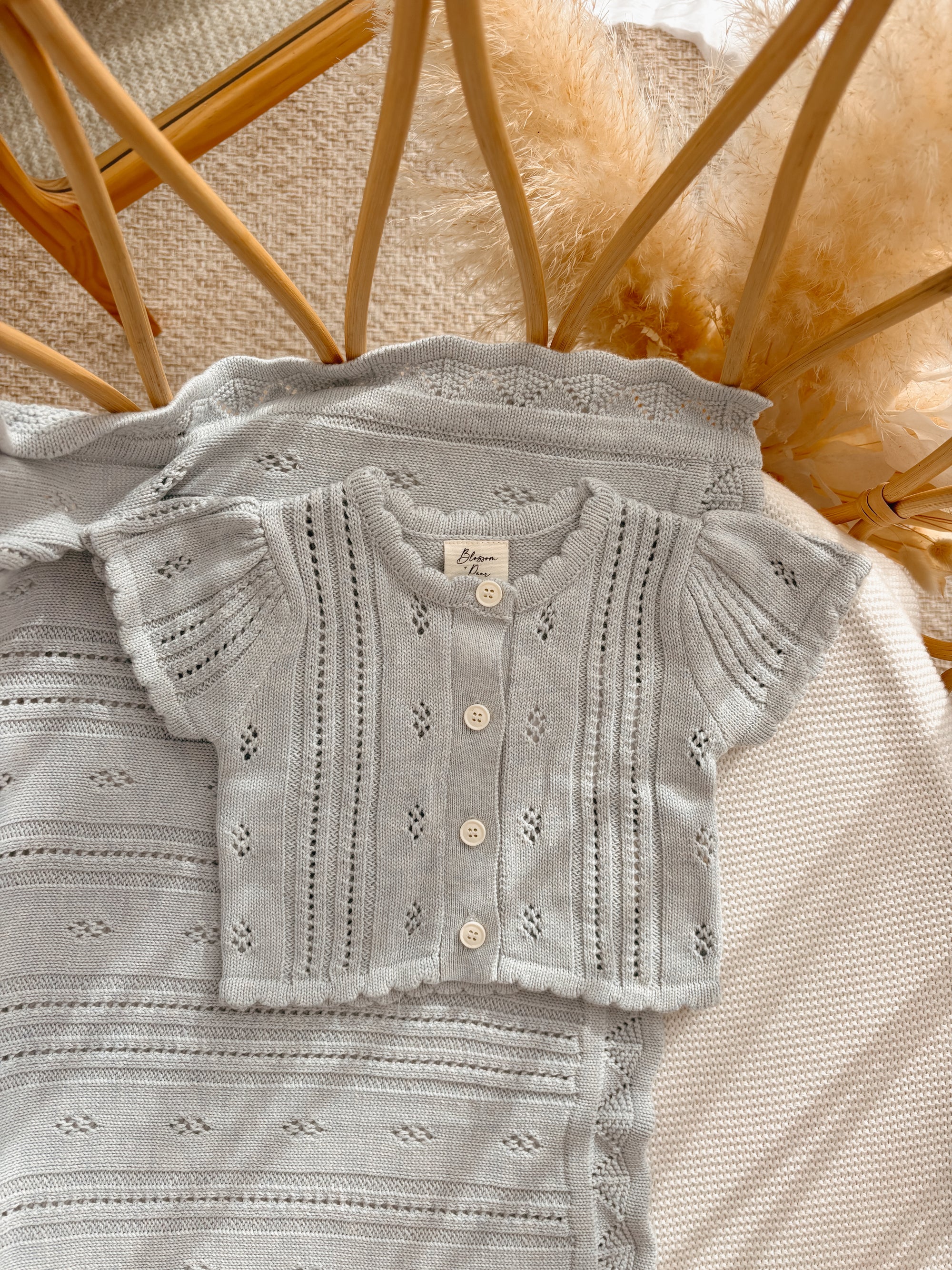 Margot Shortie Set - Powder Blue