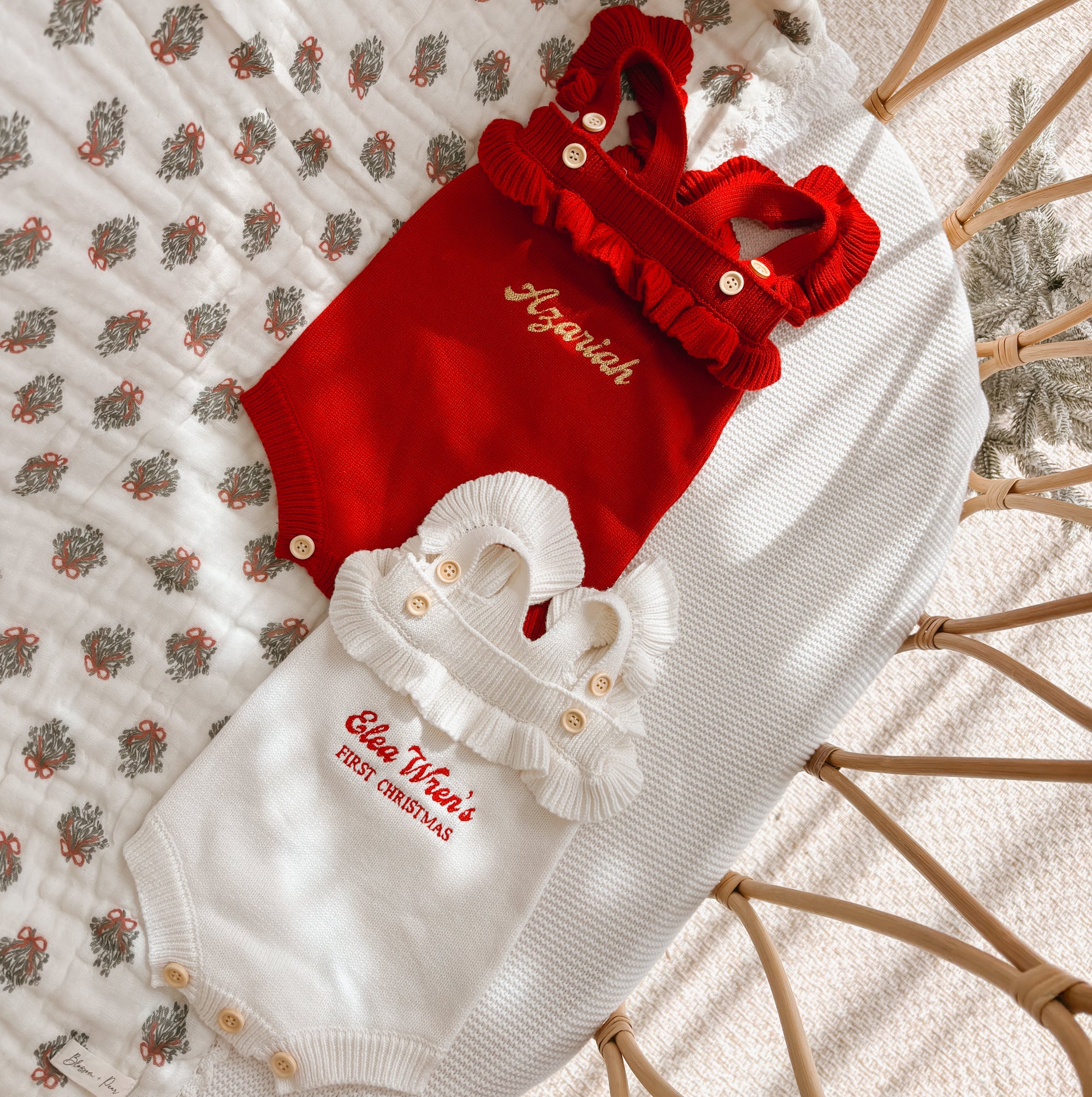 Singlet Frill Knit Romper