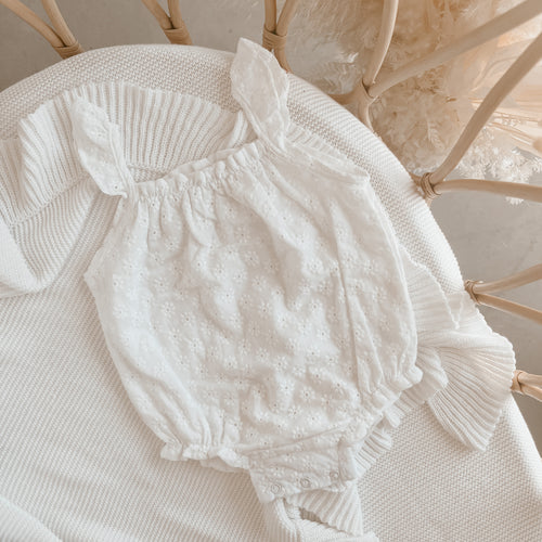 Daisy Broderie Romper