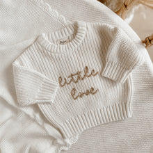 Load image into Gallery viewer, Mini Knit &#39;Little Love&#39; Sweater - Milk