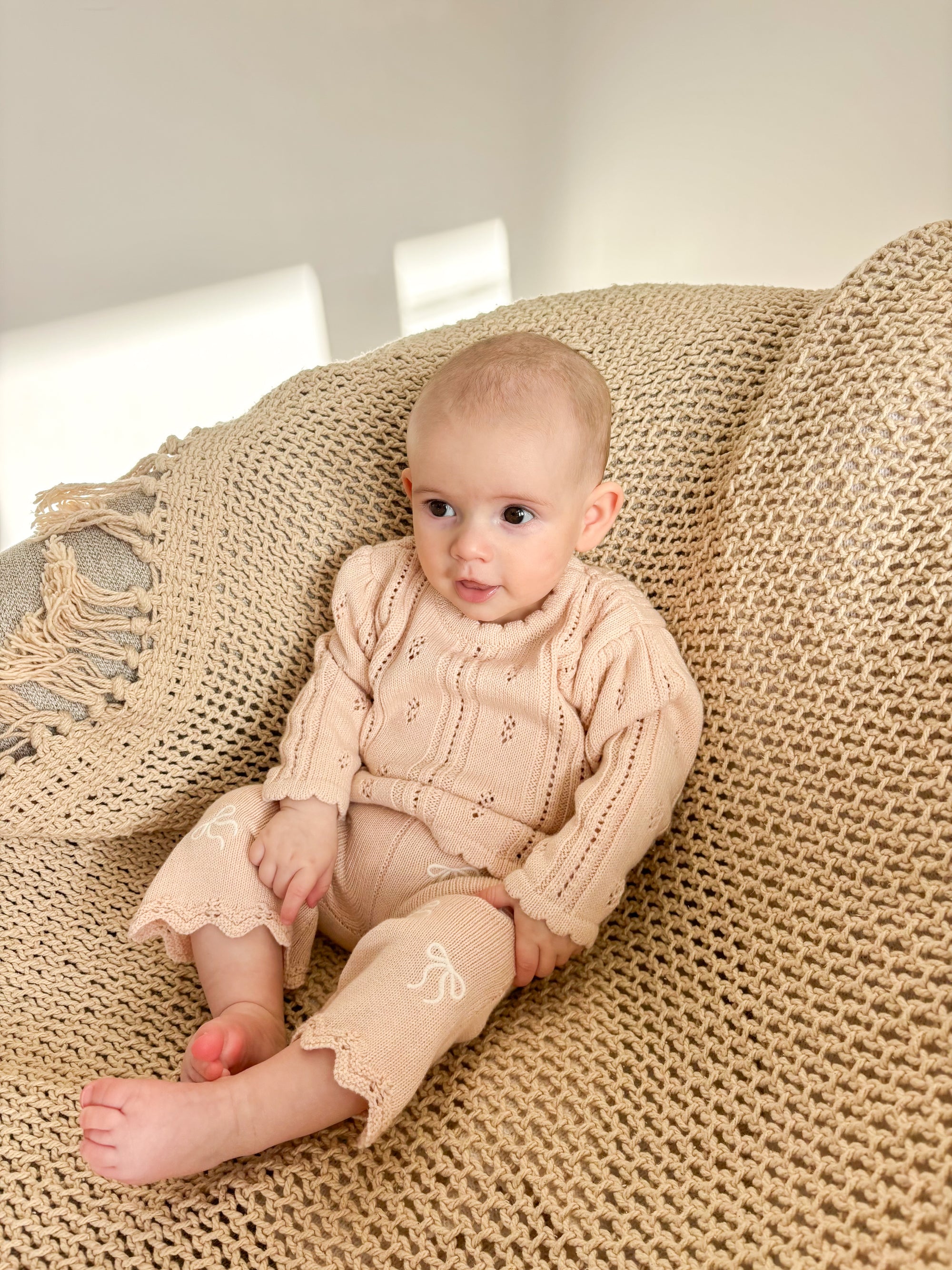 Margot Long Sleeve Sweater - Pink Lemonade