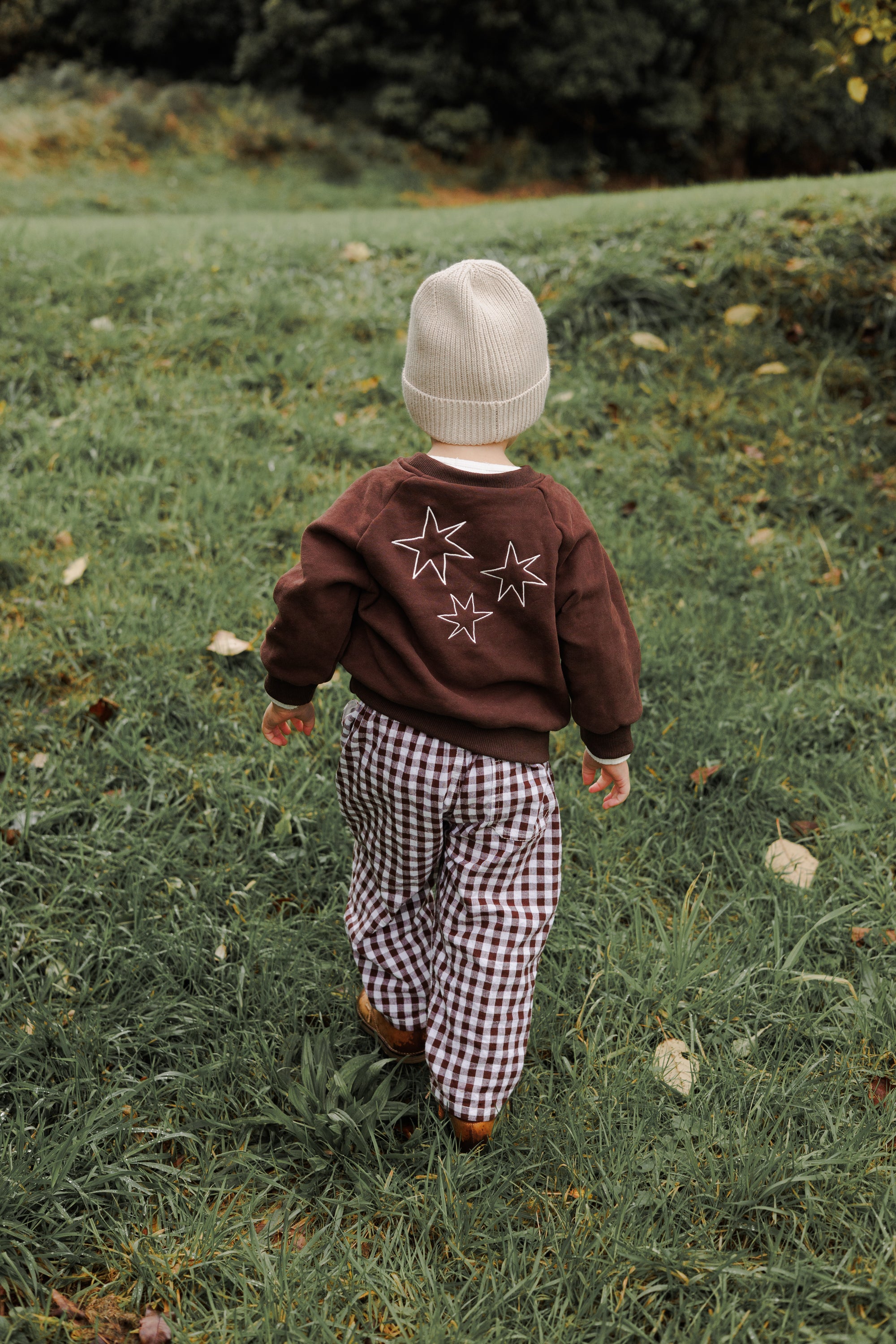 'Hold Your Horses' Crew Sweater - Espresso