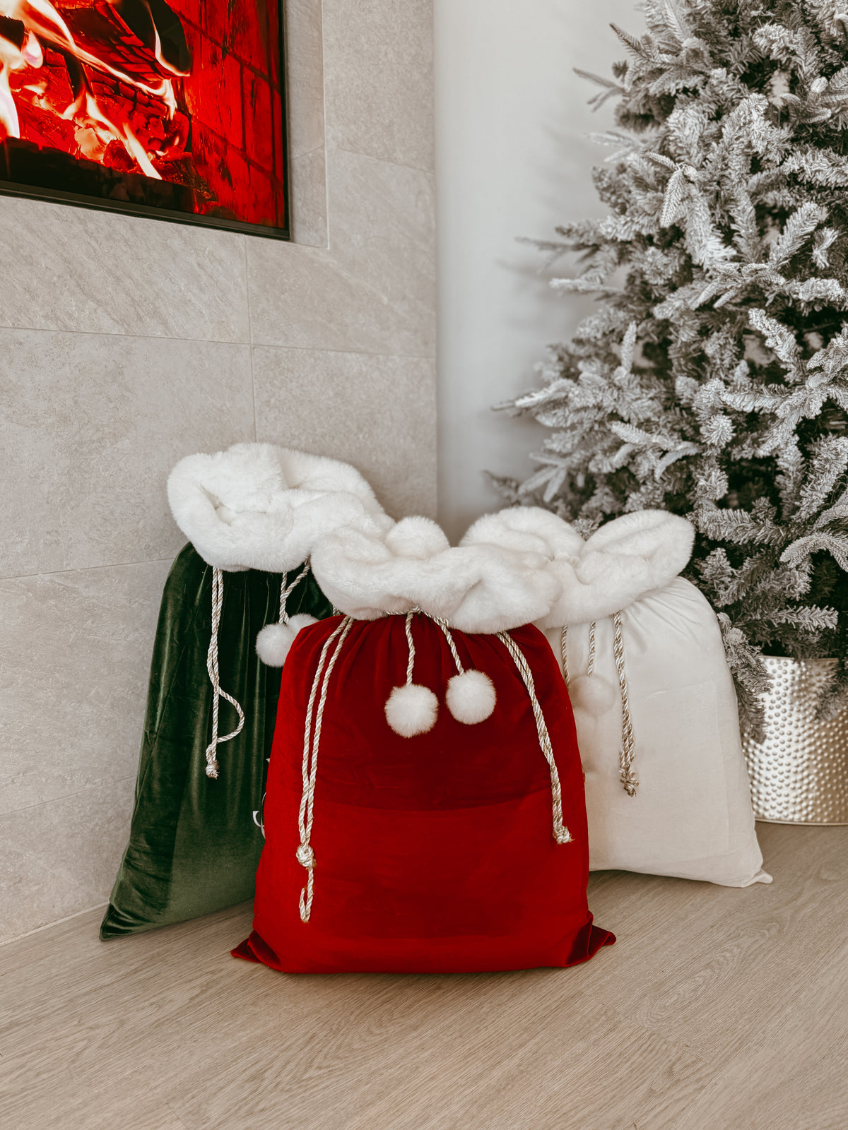 Personalised Holiday Santa Sack - Burgundy - PRE ORDER - Est. Dispatch Early October