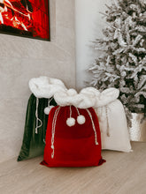 Load image into Gallery viewer, Personalised Holiday Santa Sack - Ivory - PRE ORDER - Est. Dispatch End of October
