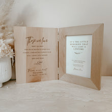 Load image into Gallery viewer, ‘Those we love&#39; Memorial Quote Personalised Wooden Photo Frame